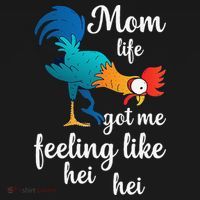 Mom Life Got Me Feeling Like Hei Hei Rooster Sweatshirt thumb 3