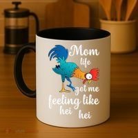 Mom Life Got Me Feeling Like Hei Hei Rooster Coffee Mug thumb 4