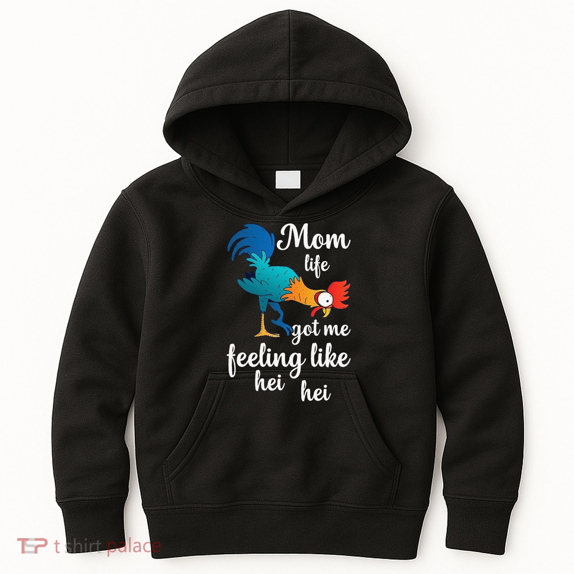 Mom Life Got Me Feeling Like Hei Hei Rooster Kids Hoodie