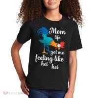 Mom Life Got Me Feeling Like Hei Hei Rooster Kids T-Shirt thumb 2
