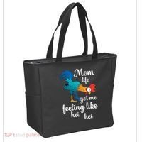 Mom Life Got Me Feeling Like Hei Hei Rooster Tote Bag thumb 2