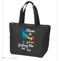 Mom Life Got Me Feeling Like Hei Hei Rooster Tote Bag thumb 3