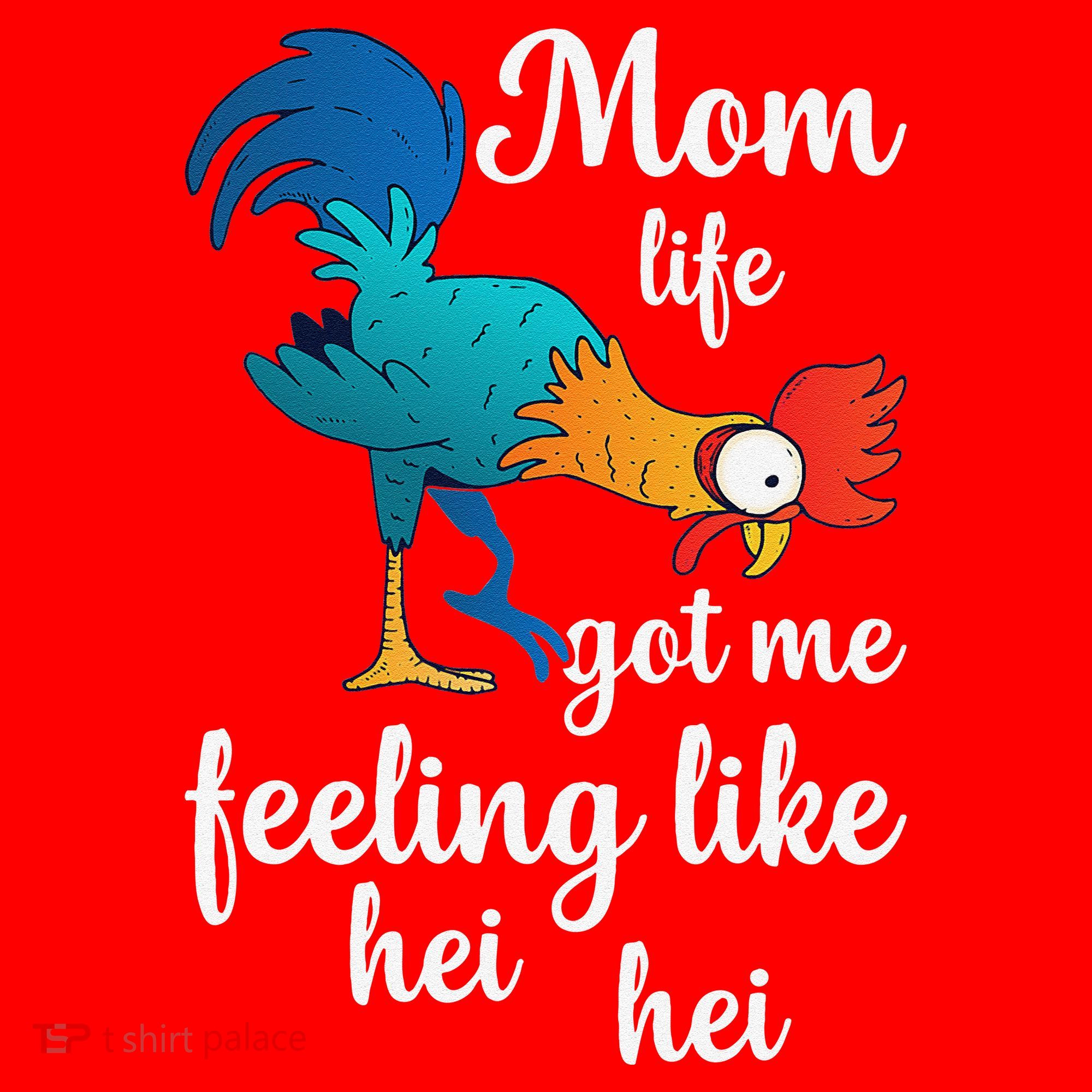 Mom Life Got Me Feeling Like Hei Hei Rooster Santa Hat