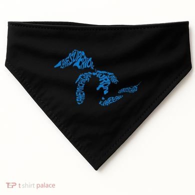Michigan Love Great Lakes USA-Made Doggie Bandana
