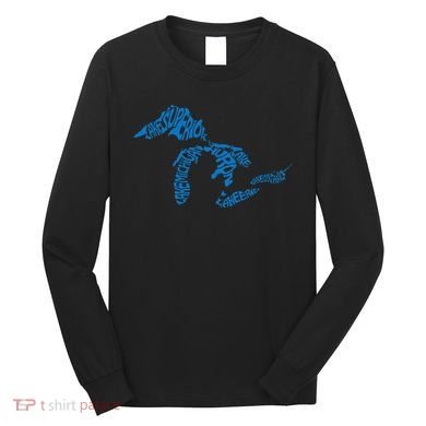 Michigan Love Great Lakes Long Sleeve Shirt