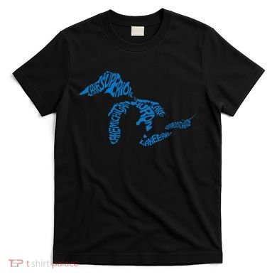 Michigan Love Great Lakes T-Shirt