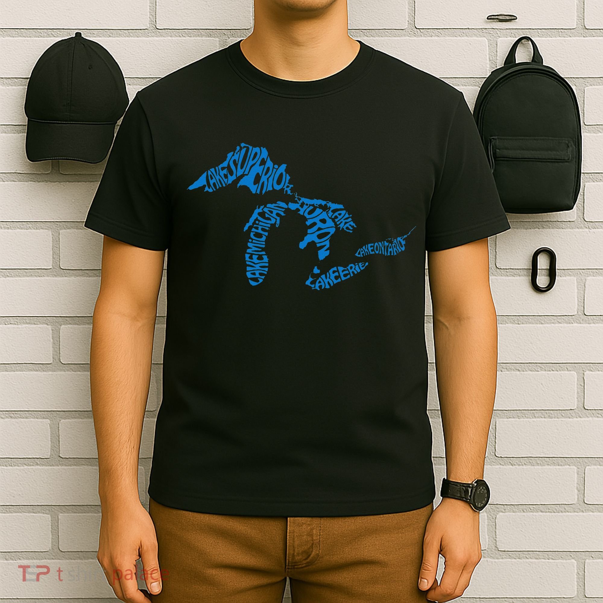 Michigan Love Great Lakes T-Shirt