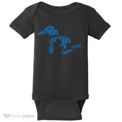 Michigan Love Great Lakes Baby Bodysuit