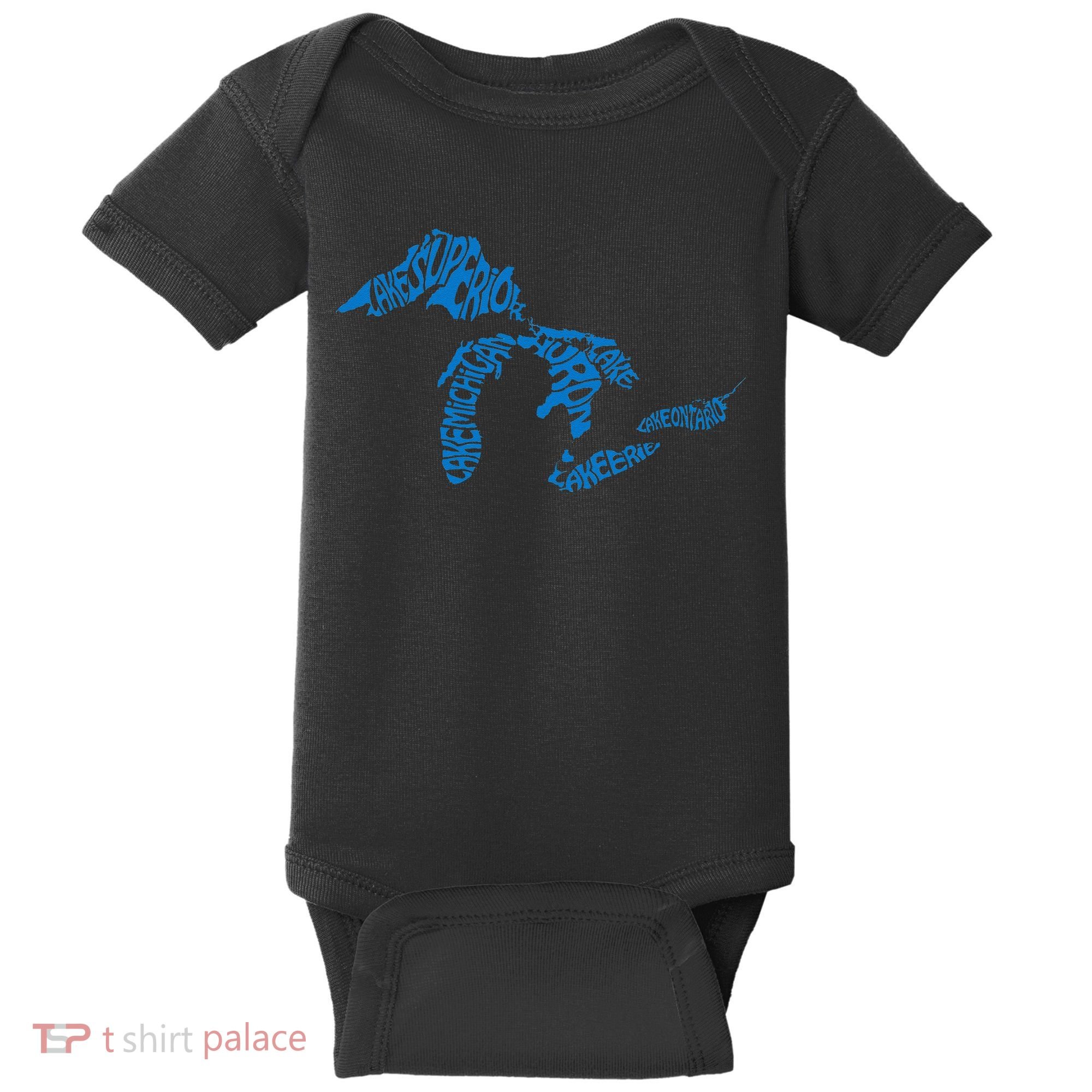 Michigan Love Great Lakes Baby Bodysuit