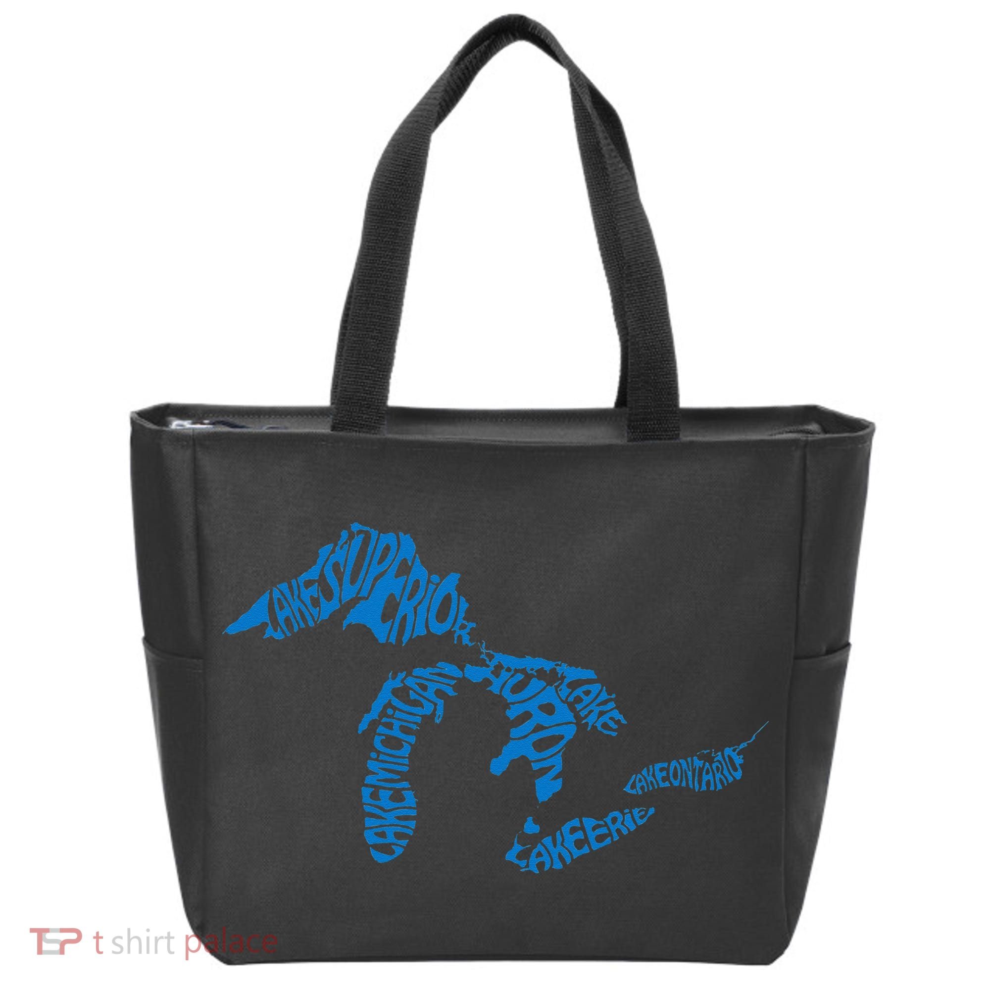 Michigan Love Great Lakes Tote Bag