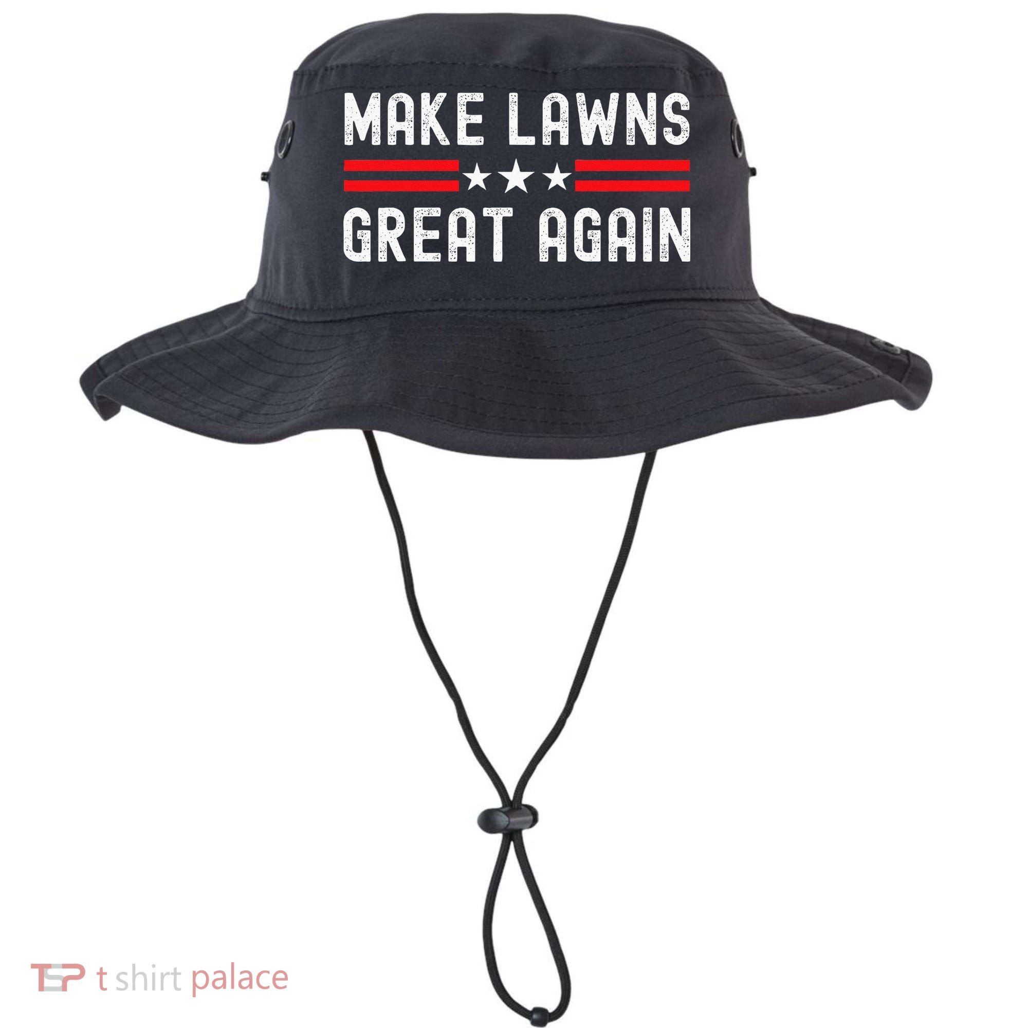 Make Lawns Great Again Funny Lawn Mower Dad Gardener Bucket Hat