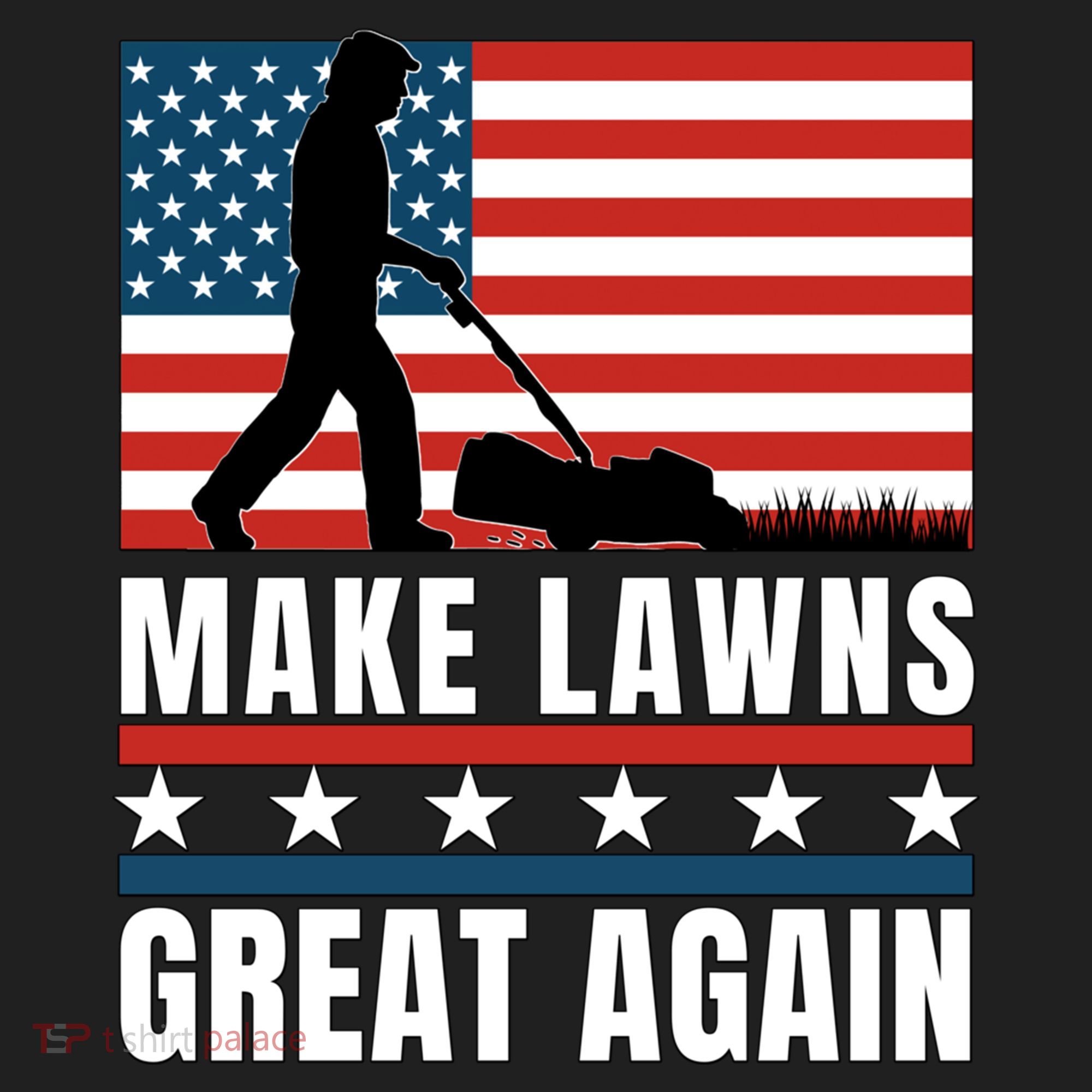 Make Lawns Great Again Funny Lawn Mower Patriotic Usa Flag Gift Beanie