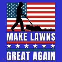 Make Lawns Great Again Funny Lawn Mower Patriotic Usa Flag Gift Sweatshirt thumb 3