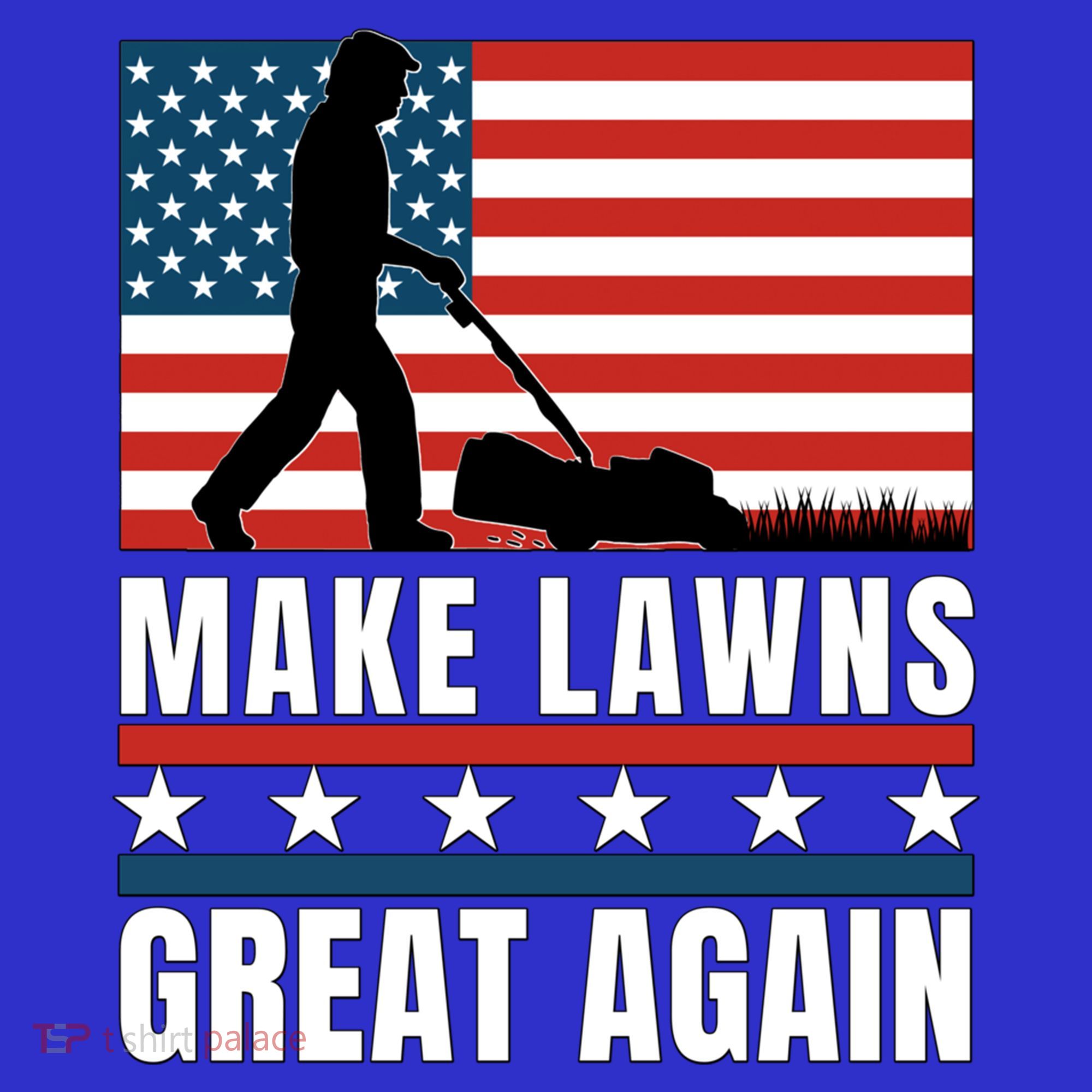 Make Lawns Great Again Funny Lawn Mower Patriotic Usa Flag Gift Sweatshirt
