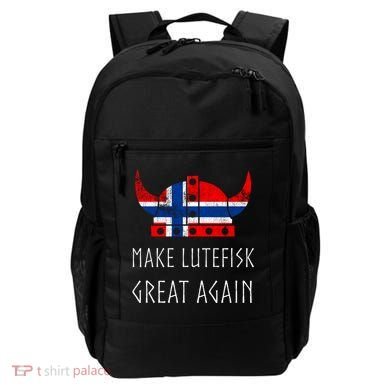 Make Lutefisk Great Again Viking Norwegian Flag Funny Cute Gift Backpack