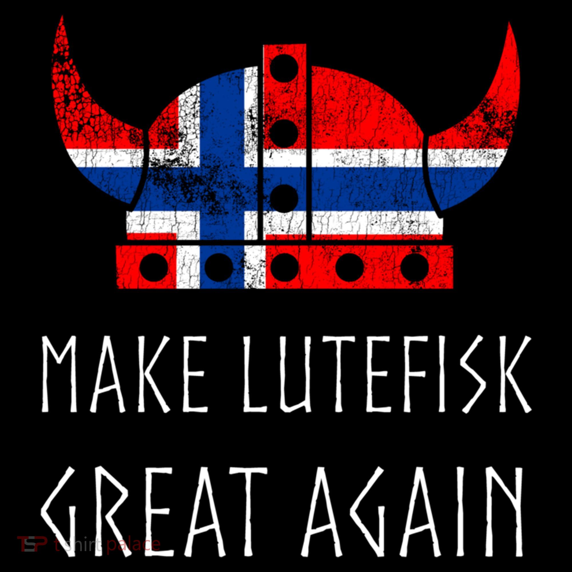 Make Lutefisk Great Again Viking Norwegian Flag Funny Cute Gift Coffee Mug