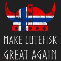 Make Lutefisk Great Again Viking Norwegian Flag Funny Cute Gift Beanie thumb 2