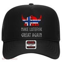 Make Lutefisk Great Again Viking Norwegian Flag Funny Cute Gift Hat thumb 0