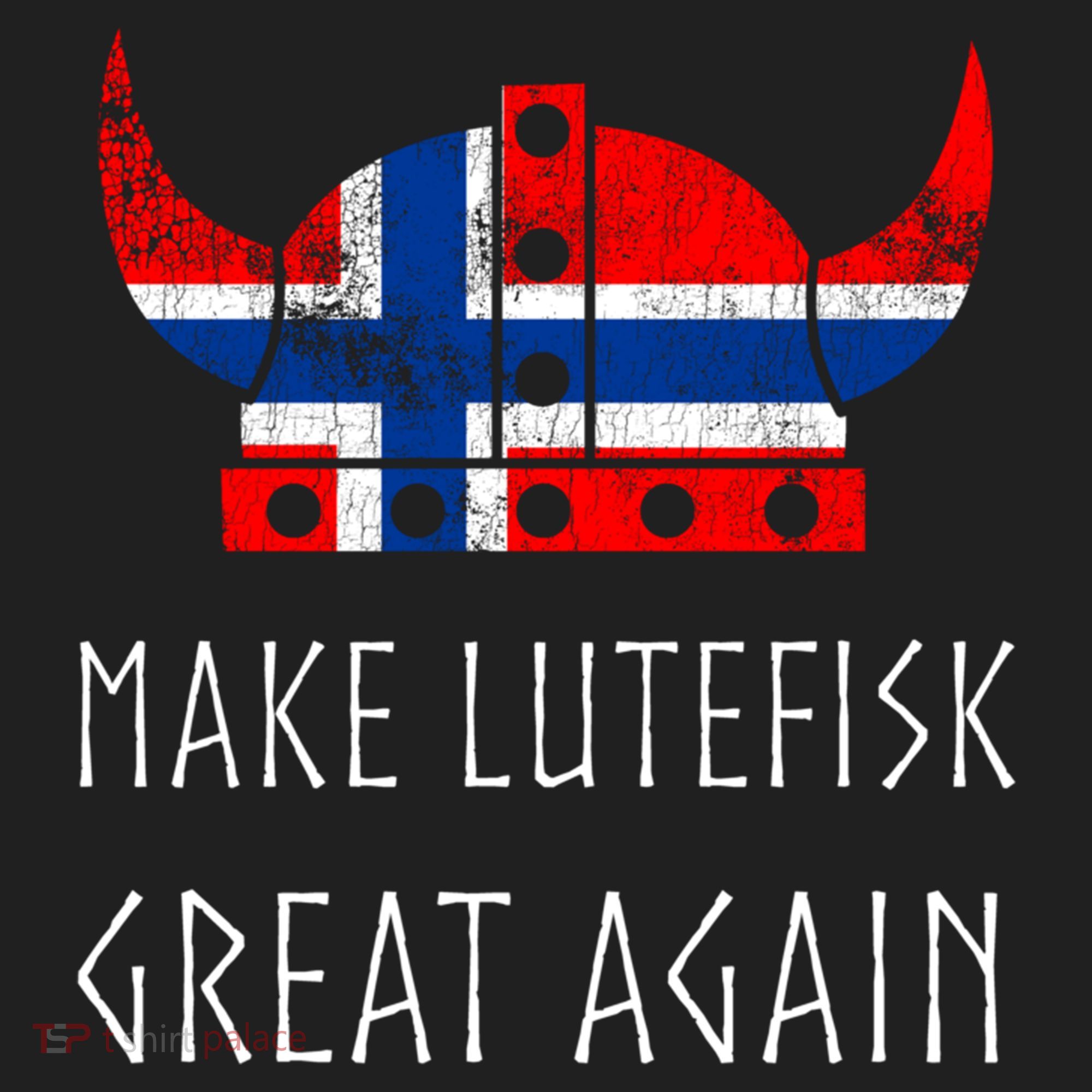 Make Lutefisk Great Again Viking Norwegian Flag Funny Cute Gift Hat