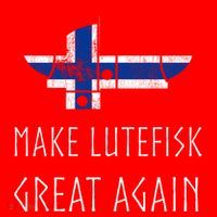 Make Lutefisk Great Again Viking Norwegian Flag Funny Cute Gift Santa Hat thumb 1