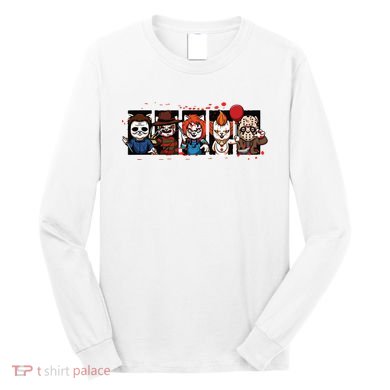 My Little Horror Crew Halloween Horror Movie Cats Long Sleeve Shirt
