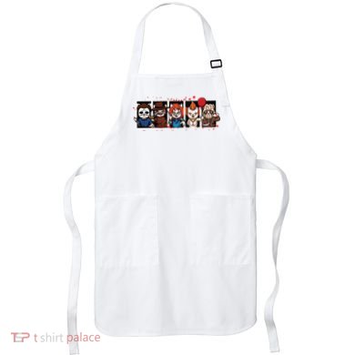 My Little Horror Crew Halloween Horror Movie Cats Apron