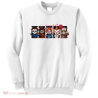 My Little Horror Crew Halloween Horror Movie Cats Sweatshirt