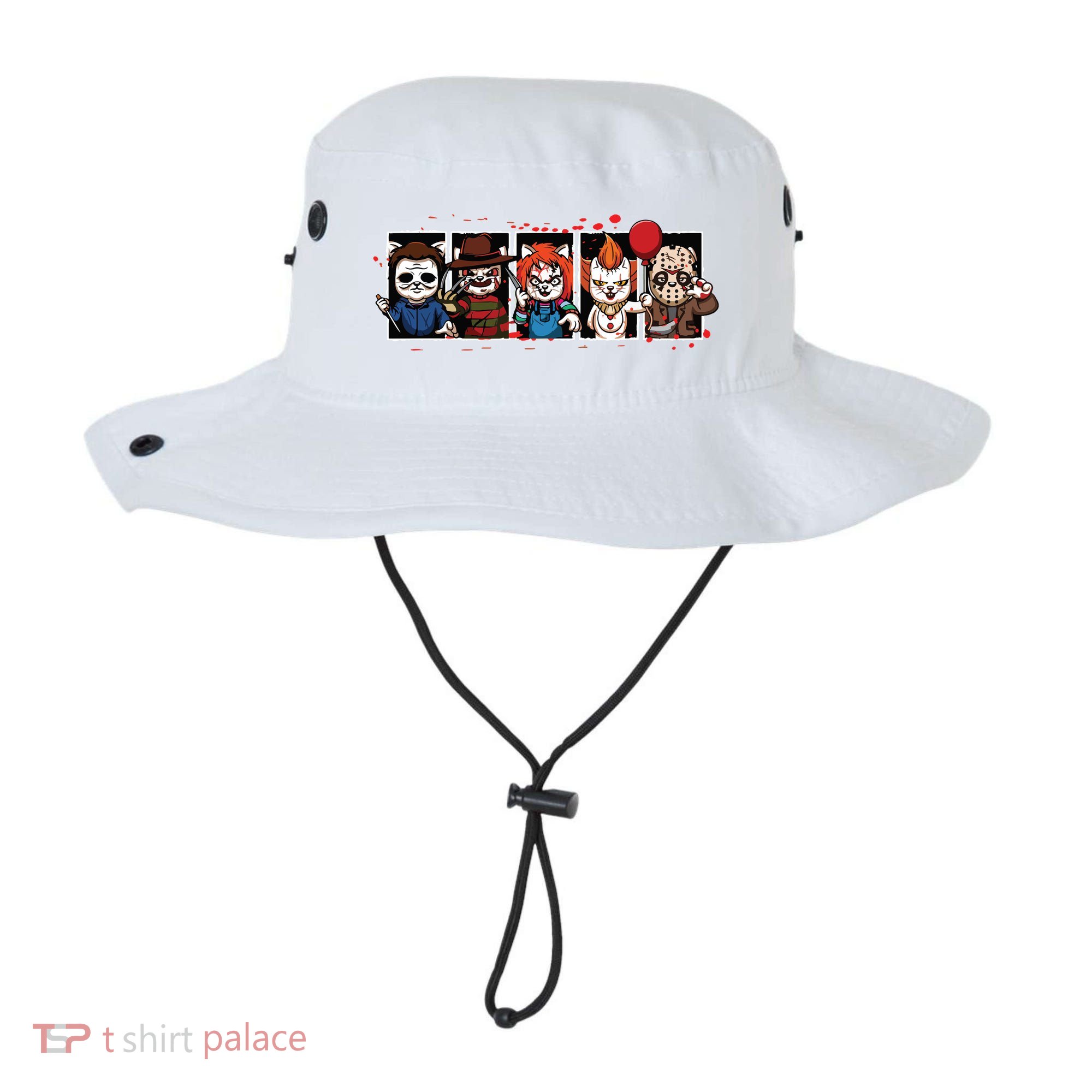 My Little Horror Crew Halloween Horror Movie Cats Bucket Hat