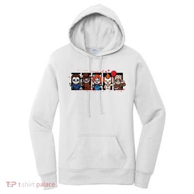 My Little Horror Crew Halloween Horror Movie Cats Women's Hoodie