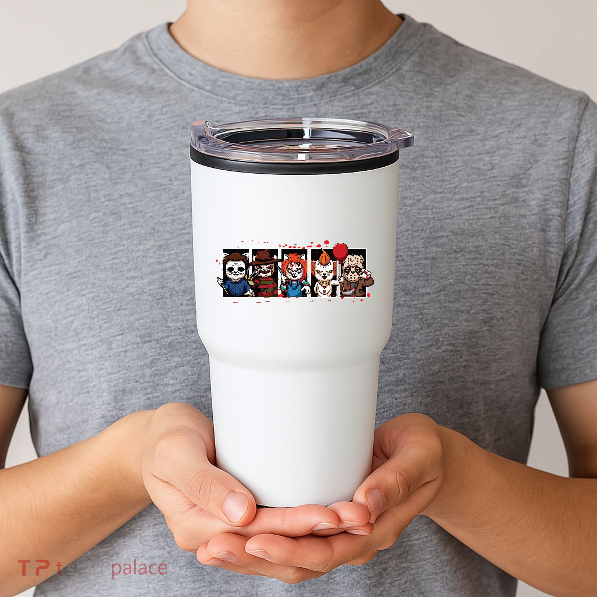 My Little Horror Crew Halloween Horror Movie Cats Tumbler