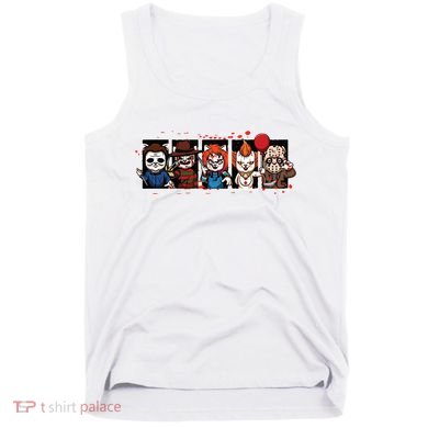 My Little Horror Crew Halloween Horror Movie Cats Tank Top