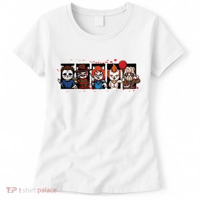 My Little Horror Crew Halloween Horror Movie Cats Women's T-Shirt