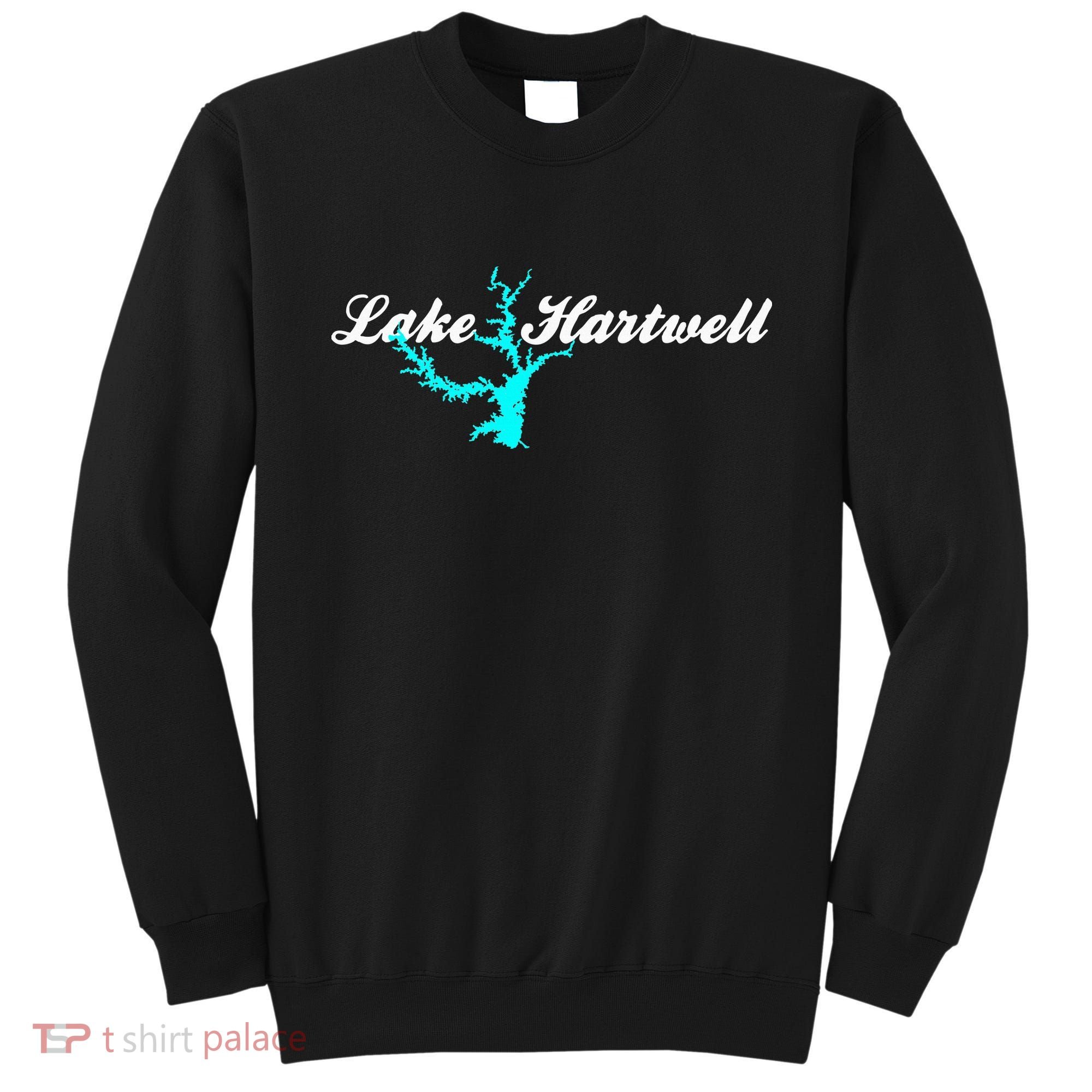 Minimalist Lake Hartwell Georgia South Carolina Sweatshirt