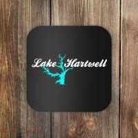 Minimalist Lake Hartwell Georgia South Carolina Coaster thumb 0