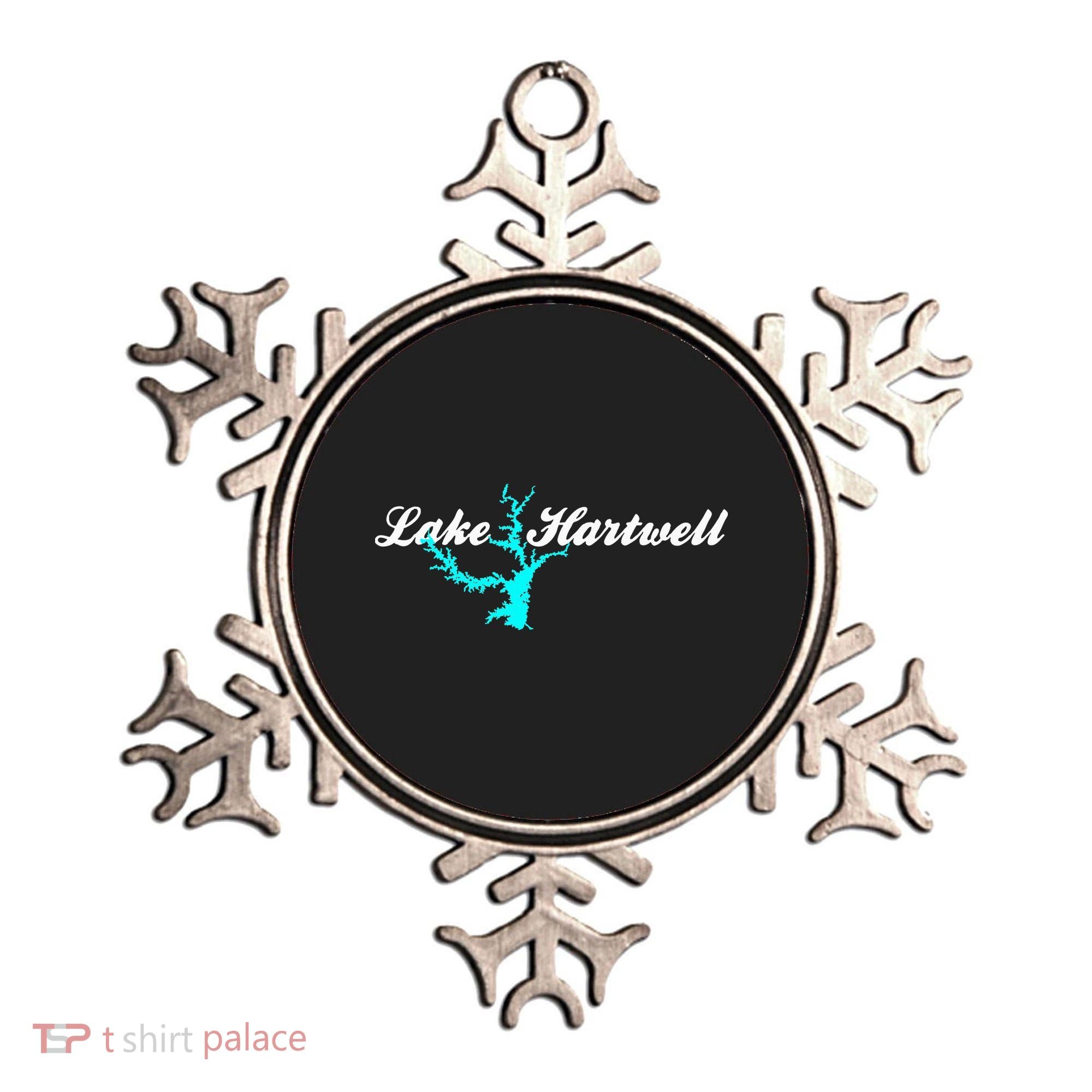 Minimalist Lake Hartwell Georgia South Carolina Ornament