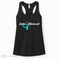 Minimalist Lake Hartwell Georgia South Carolina Women's Tank Top thumb 0