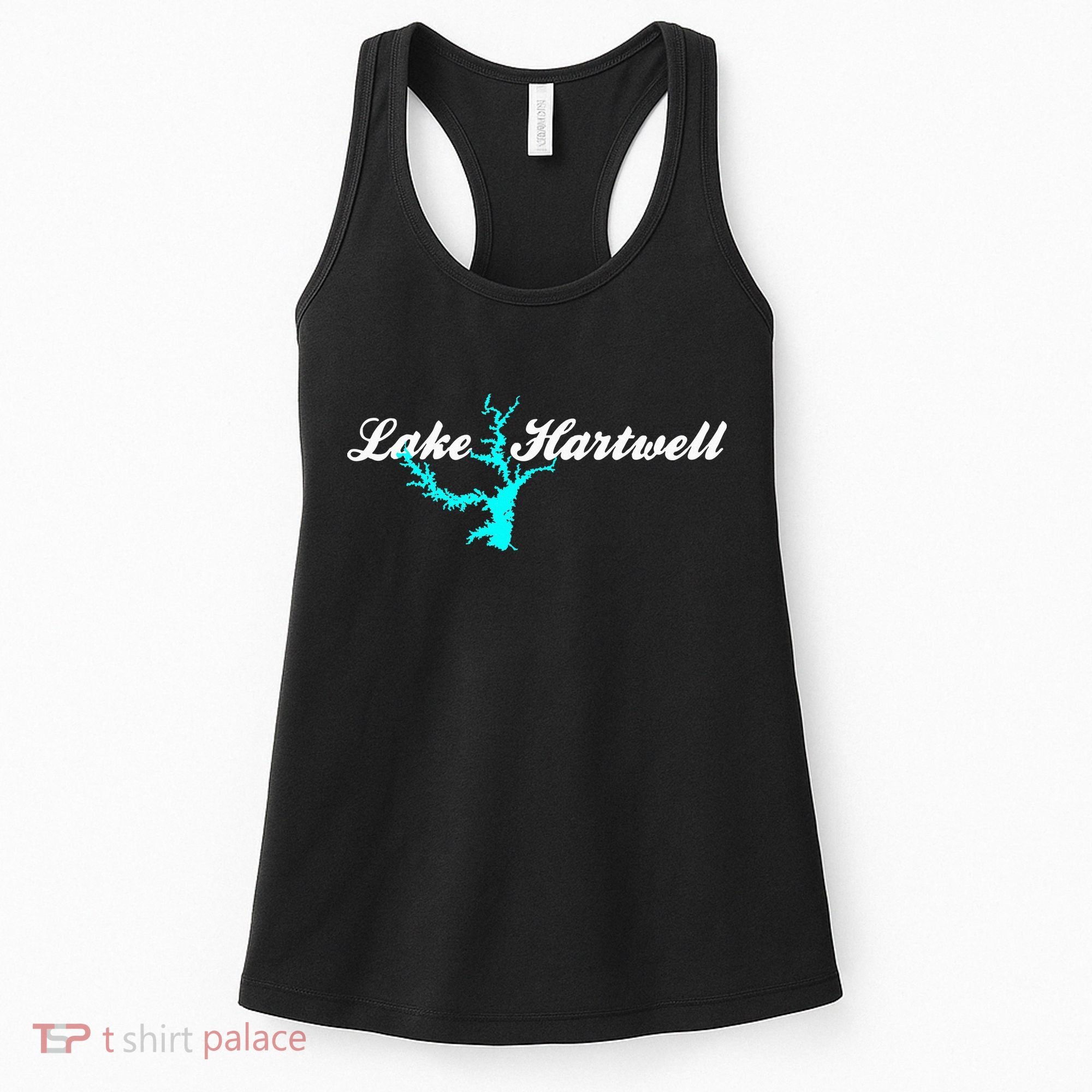Minimalist Lake Hartwell Georgia South Carolina Women's Tank Top