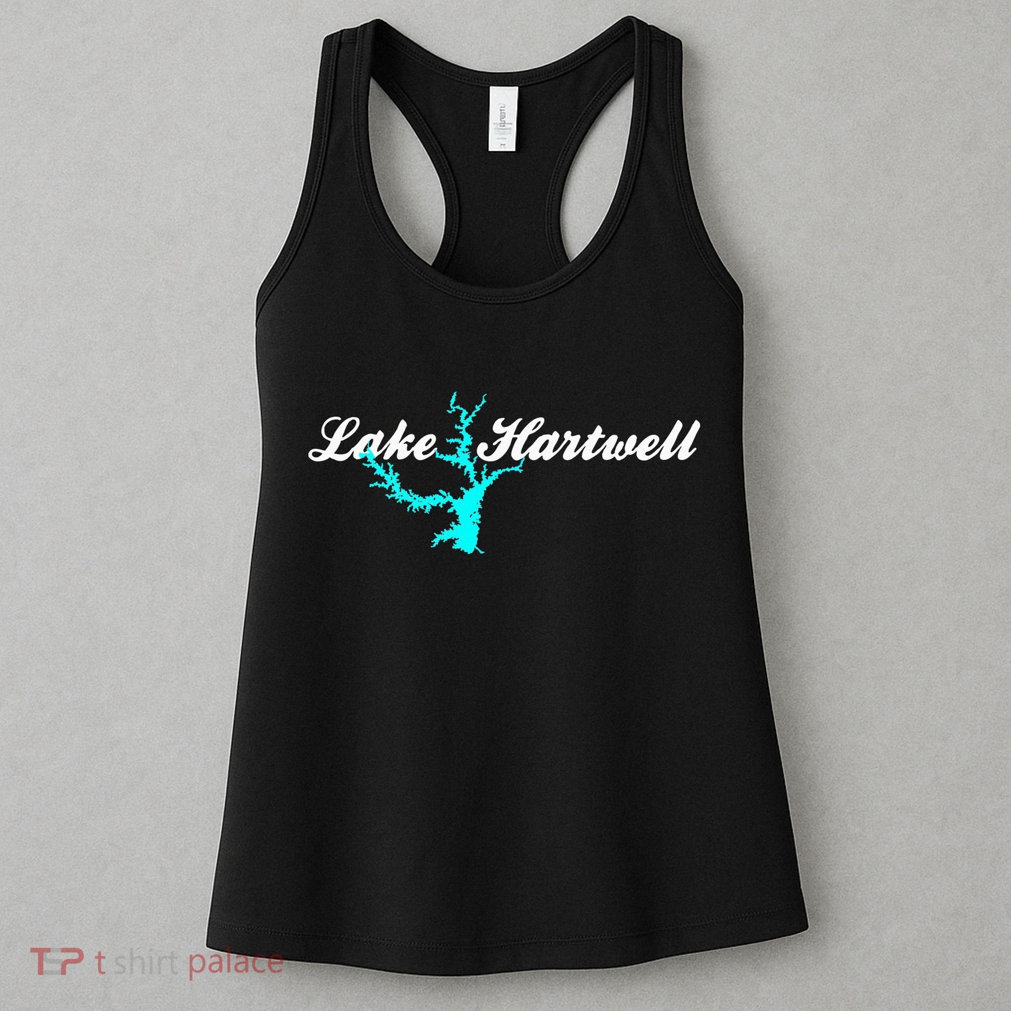Minimalist Lake Hartwell Georgia South Carolina Women's Tank Top