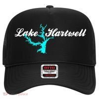 Minimalist Lake Hartwell Georgia South Carolina Hat thumb 0
