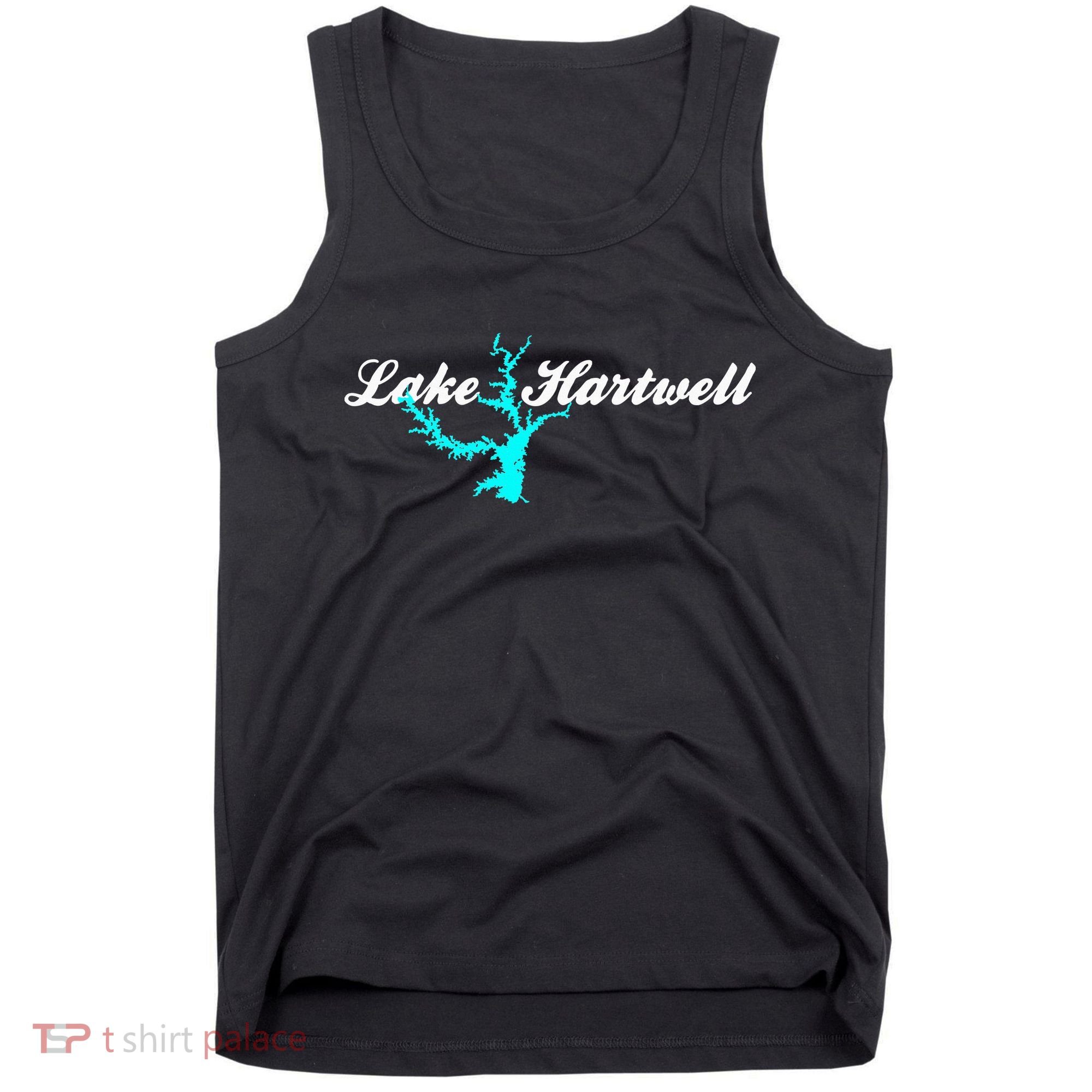 Minimalist Lake Hartwell Georgia South Carolina Tank Top