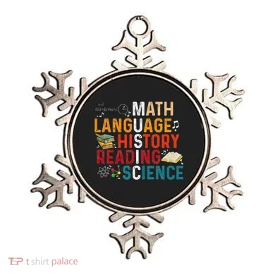 Math Language History Reading Science Music Teacher Funny Ornament