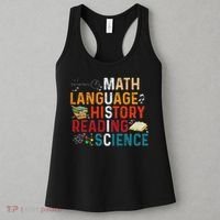 Math Language History Reading Science Music Teacher Funny Women's Tank Top thumb 3