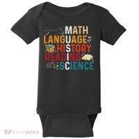 Math Language History Reading Science Music Teacher Funny Baby Bodysuit thumb 0