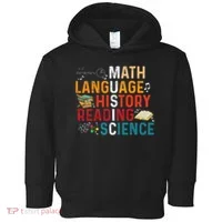 Math Language History Reading Science Music Teacher Funny Toddler Hoodie thumb 0