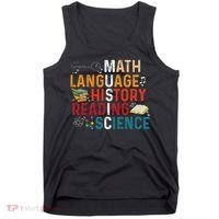 Math Language History Reading Science Music Teacher Funny Tank Top thumb 0