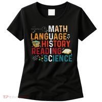 Math Language History Reading Science Music Teacher Funny Women's T-Shirt thumb 0