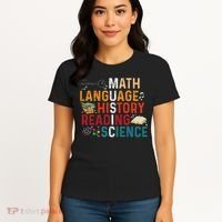 Math Language History Reading Science Music Teacher Funny Women's T-Shirt thumb 4