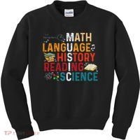 Math Language History Reading Science Music Teacher Funny Kids Sweatshirt thumb 0