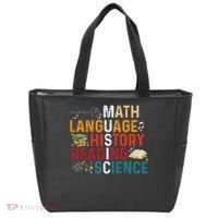 Math Language History Reading Science Music Teacher Funny Tote Bag thumb 0