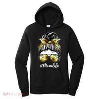 Mom Life Hair Bun Sunflower Cute Gift Women's Hoodie thumb 0
